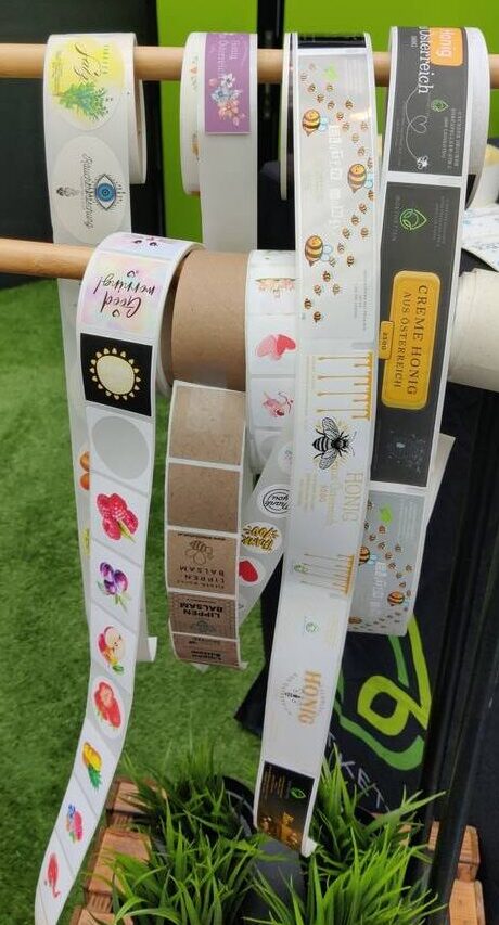 Eindrücke aus Bienenwelt eurobee: Schöne Etiketten zum selber Drucken